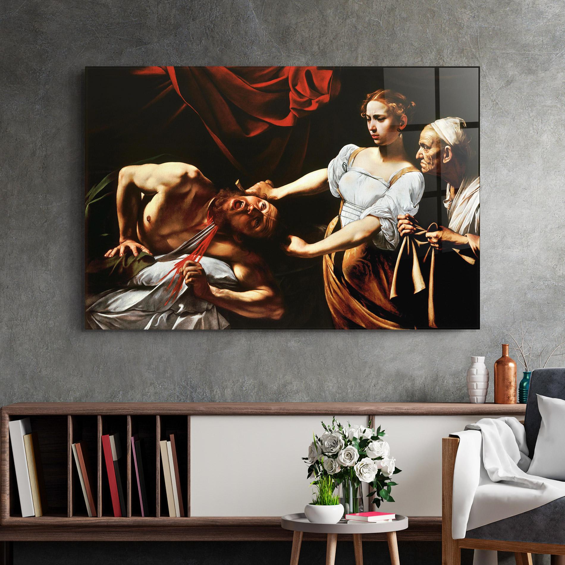 Glasbild Judith Beheading mockup 2