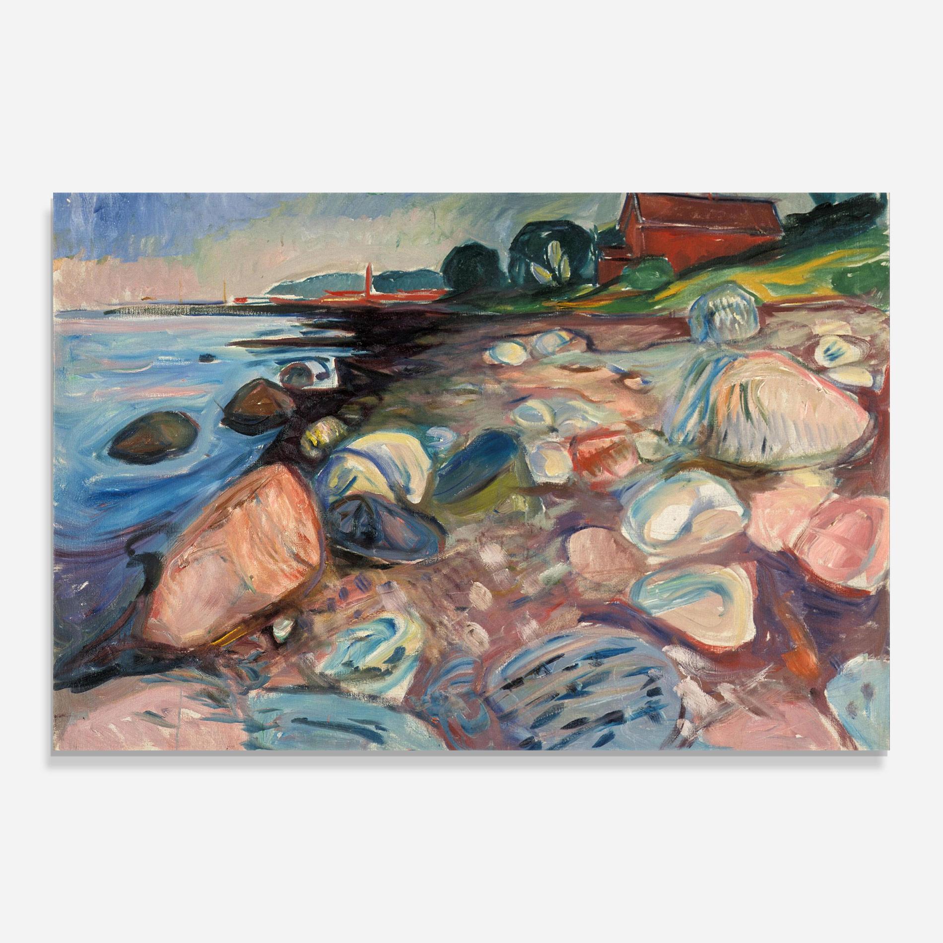 Glasbild Shore Red House mockup 0