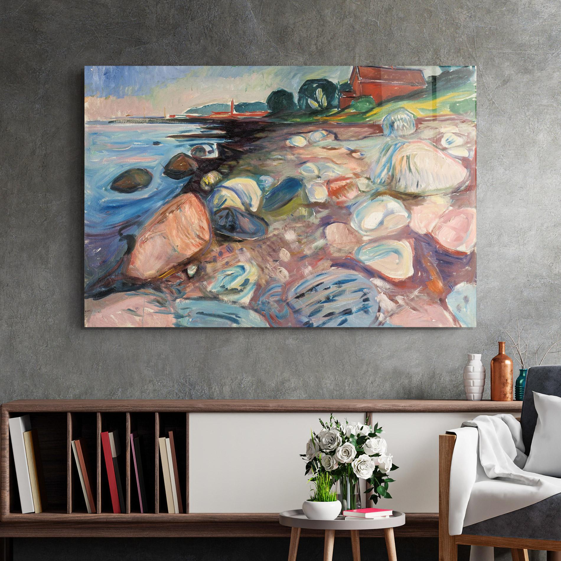 Glasbild Shore Red House mockup 2