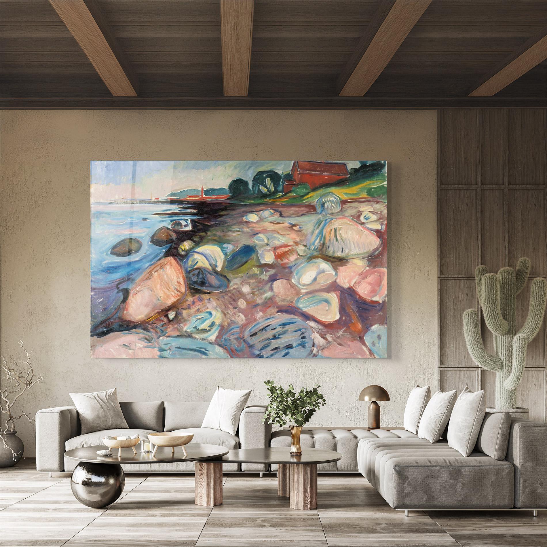 Glasbild Shore Red House mockup 8