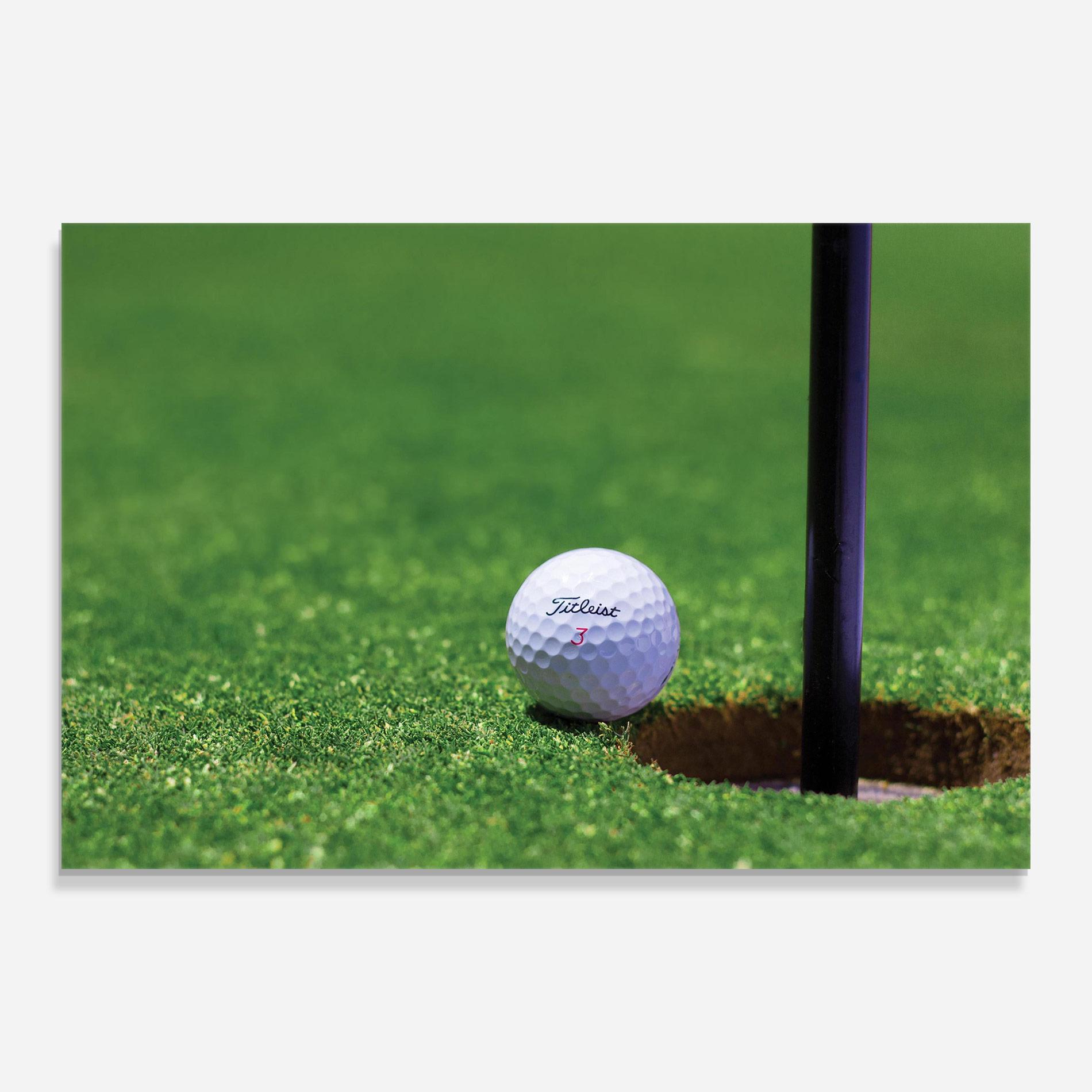 Glasbild Close To Ball Golf Ball mockup 0