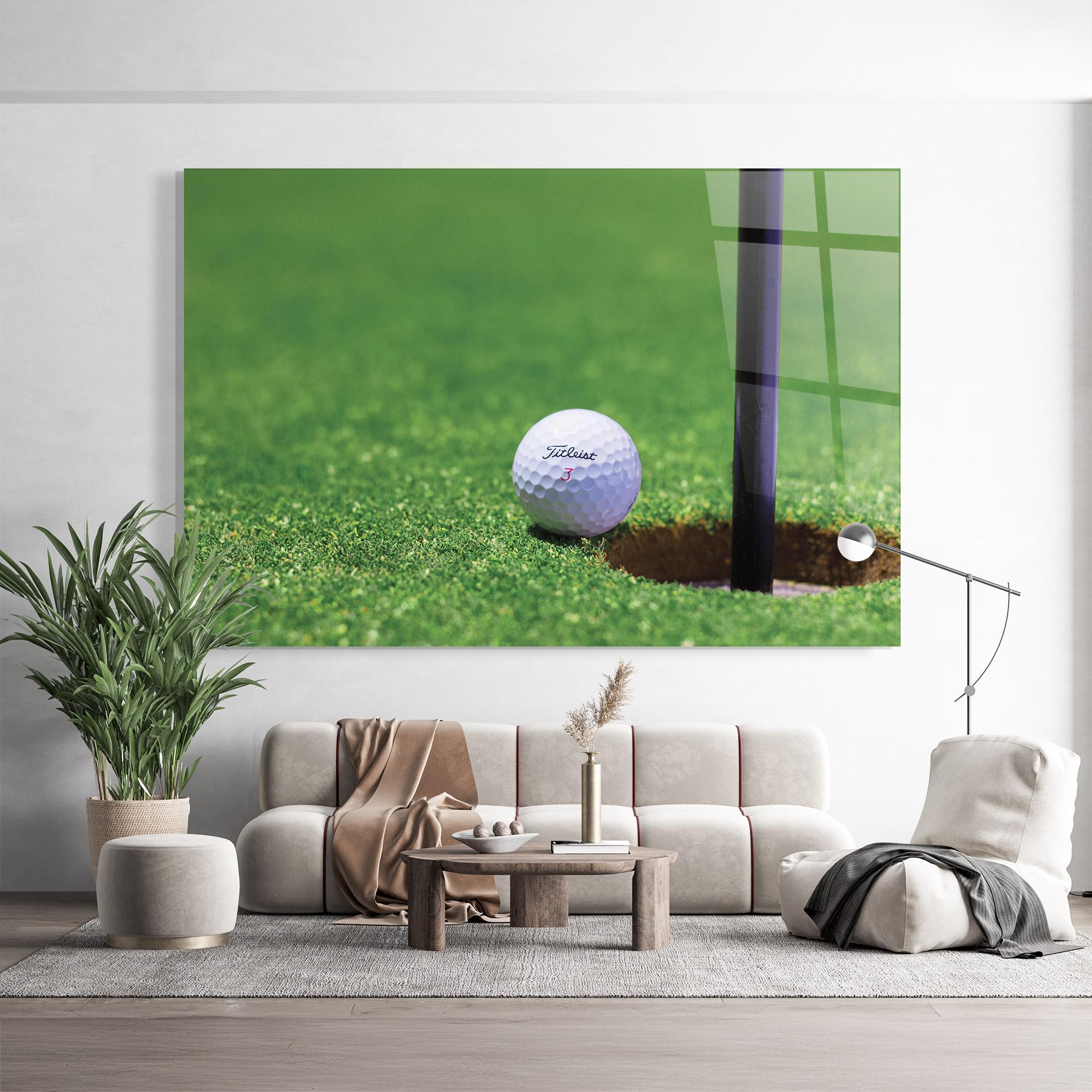 Glasbild Close To Ball Golf Ball mockup 9