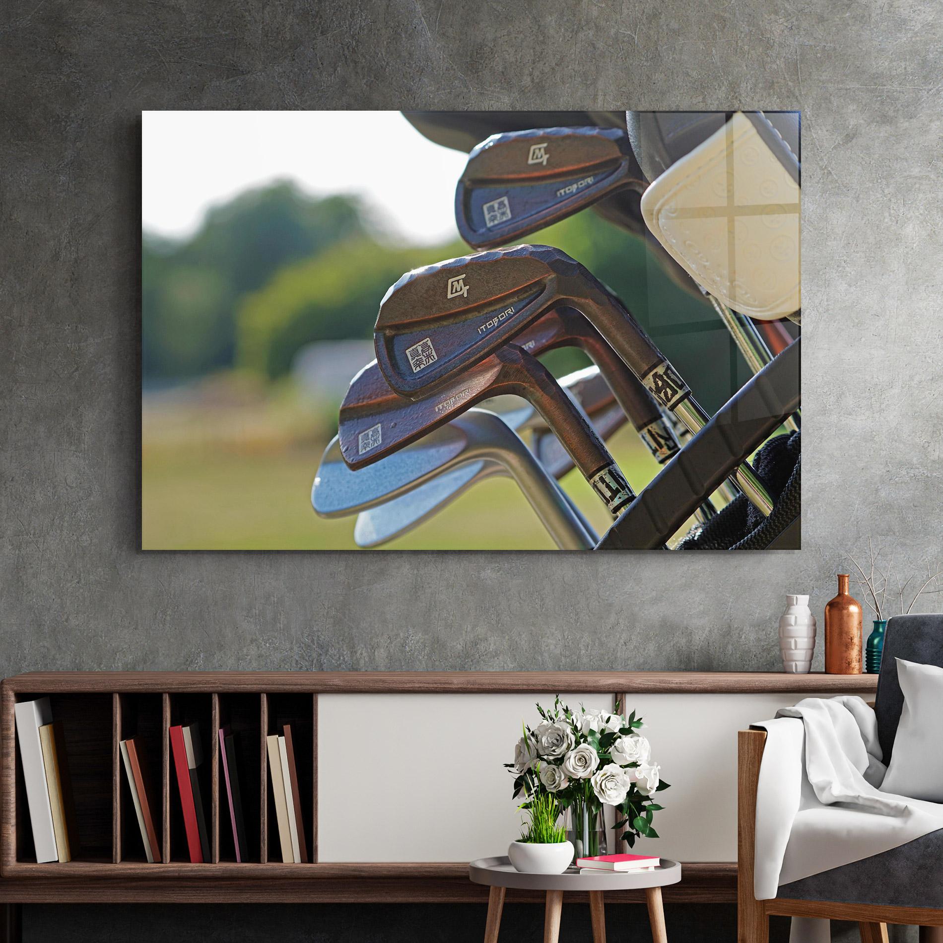 Glasbild Brown Golf Club mockup 2