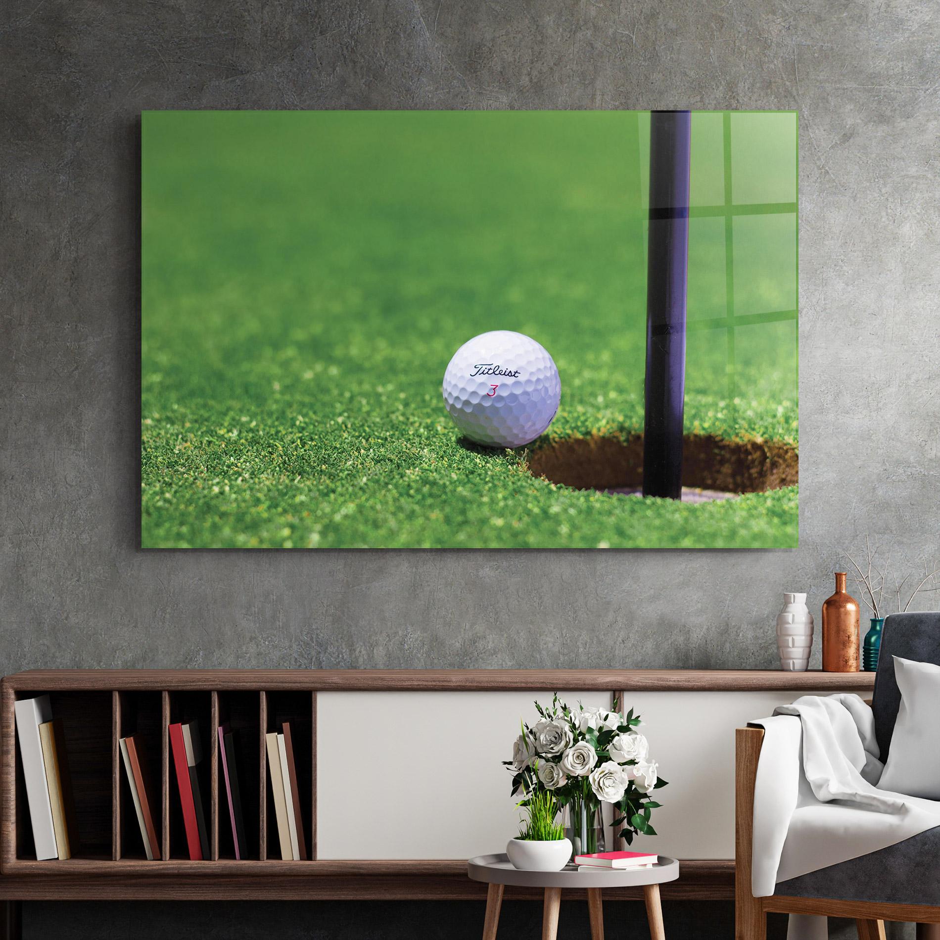 Glasbild Close To Ball Golf Ball mockup 2