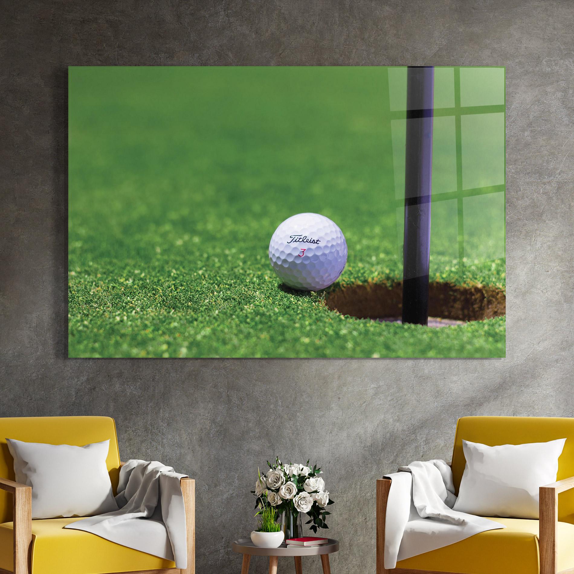 Glasbild Close To Ball Golf Ball mockup 4