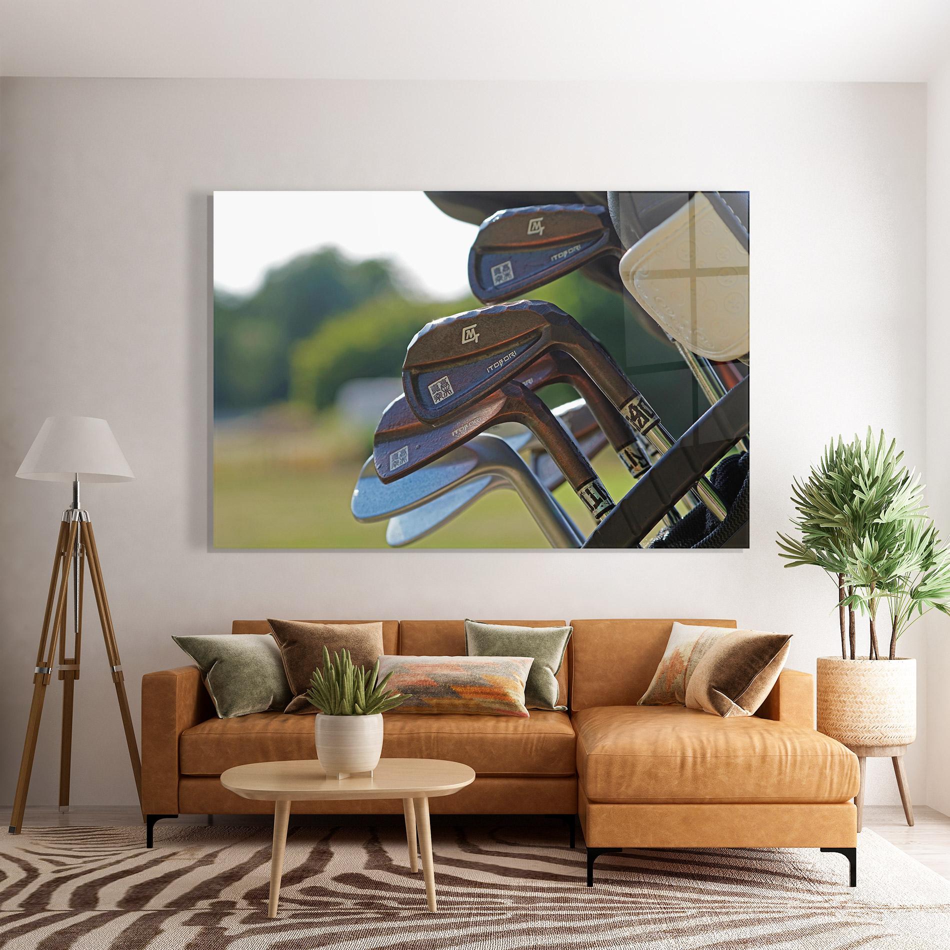 Glasbild Brown Golf Club mockup 7