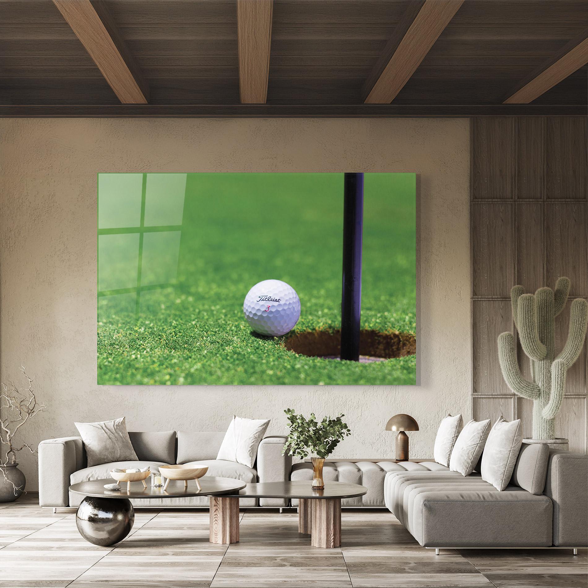 Glasbild Close To Ball Golf Ball mockup 8