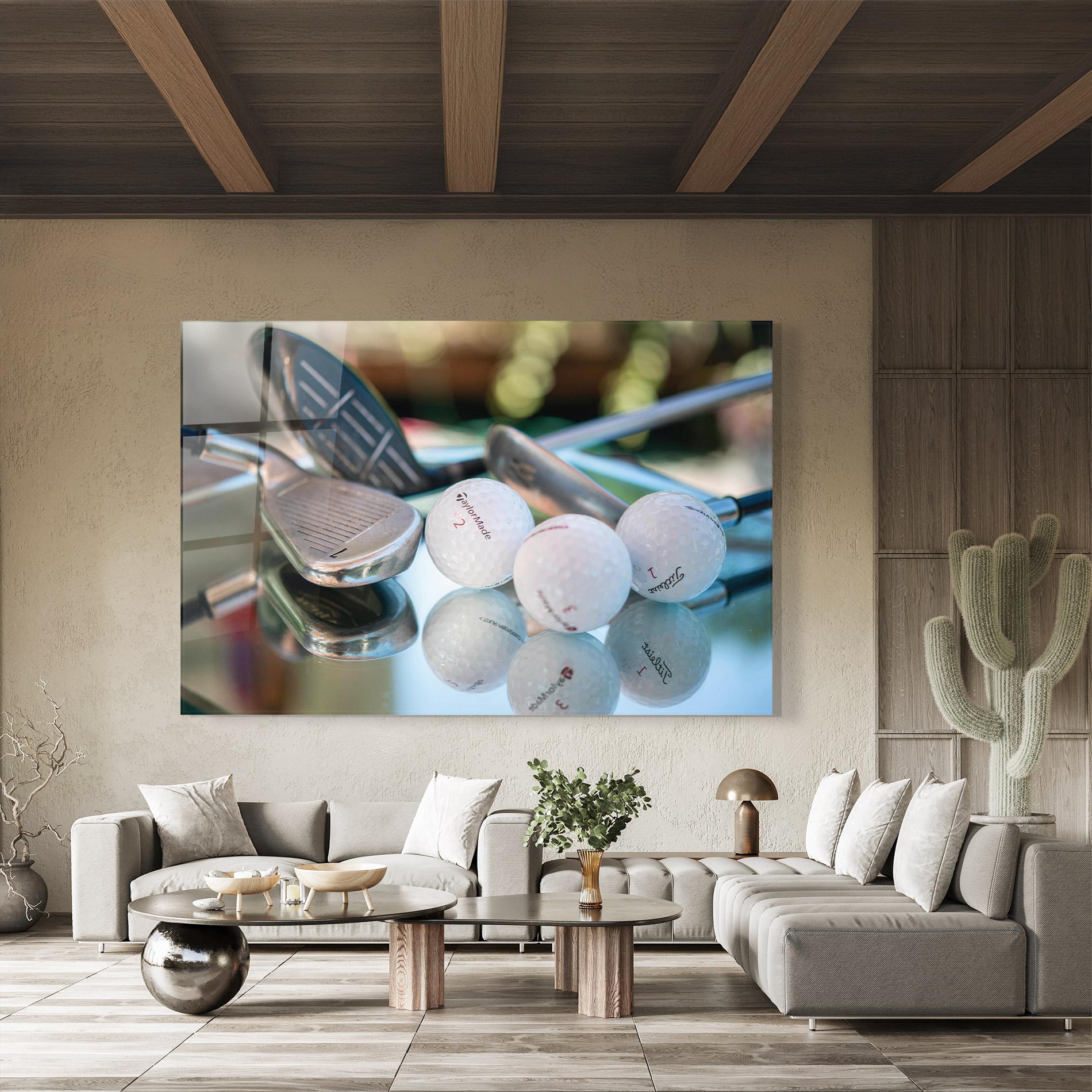 Glasbild Golf Balls Set mockup 8