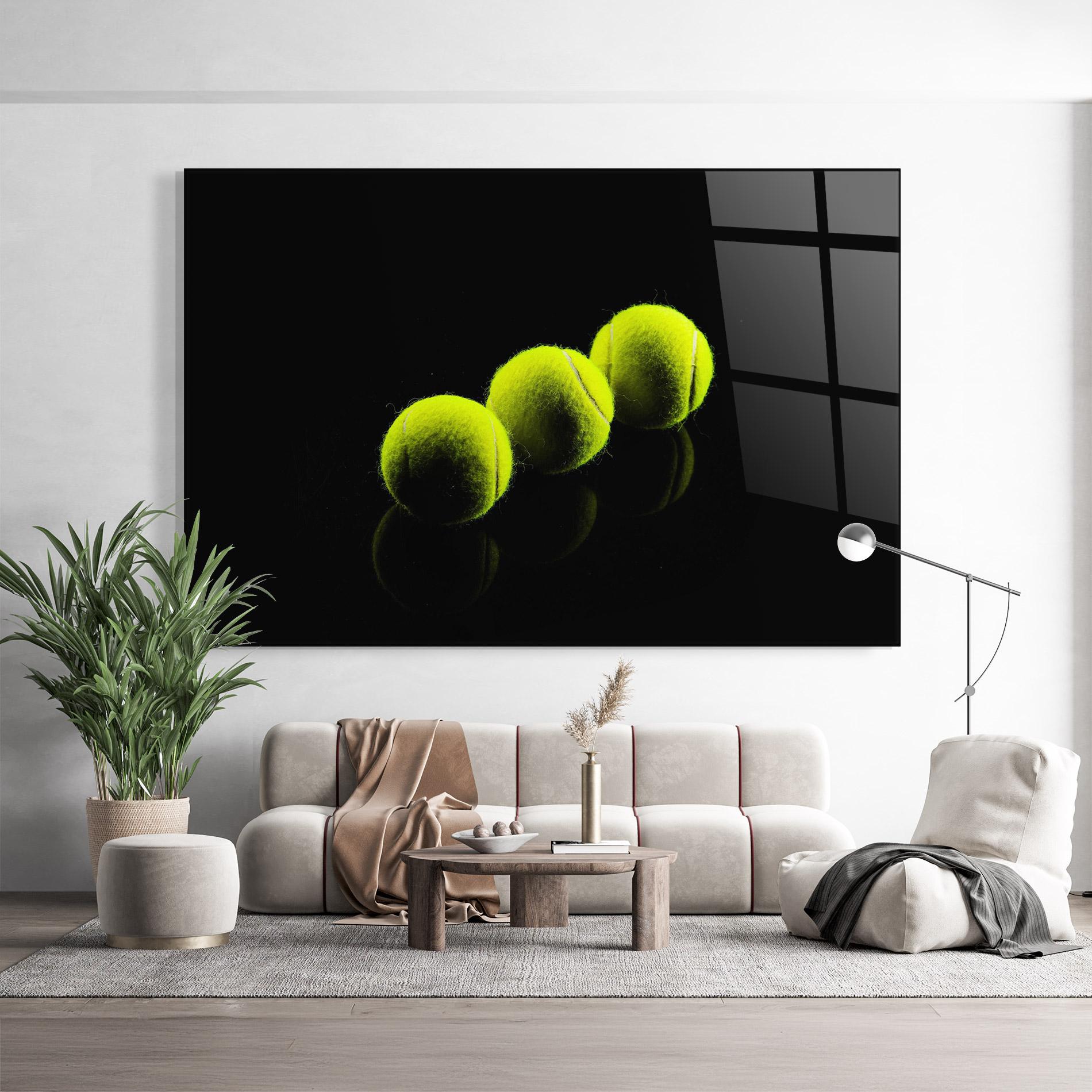 Glasbild 3 Tennis Balls mockup 9